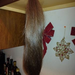 Real dark brown 18 and 1/2 in untreated